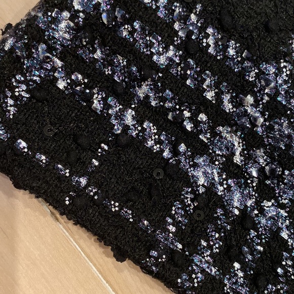 Les Tout Petits made in usa girls silver shimmer white black Pearl waist dress - Picture 10 of 13